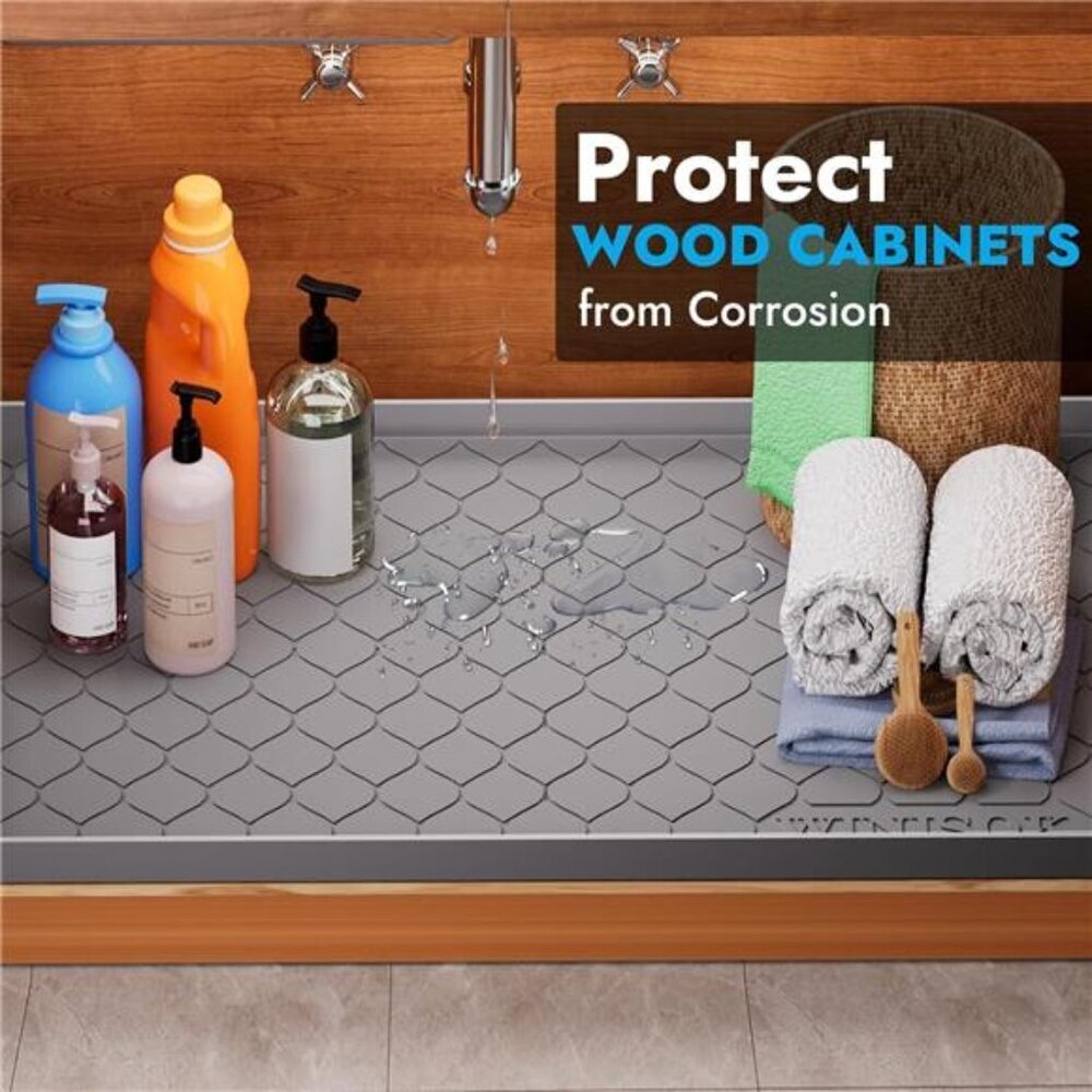 Silicone Under Sink Mat 34" x 22", Kitchen Essentials and Gadgets, Shelf Liner - Picture 4 of 8